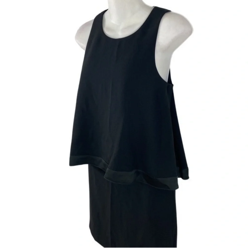 NWT Trina Turk Alaina Black Tiered Dress K6